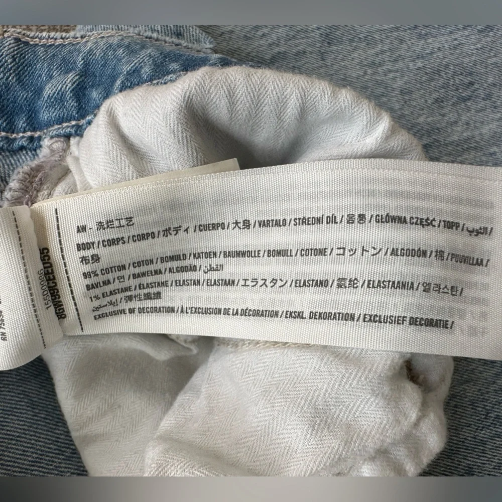 Abercrombie and Fitch 90s straight leg Ultra high-rise cross button jeans 28/6R - Picture 7 of 14
